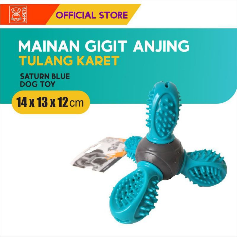 Mainan Anjing M-Pets Tasty Saturn / Gigit Gigitan Anjing / Mainan Tulang Karet