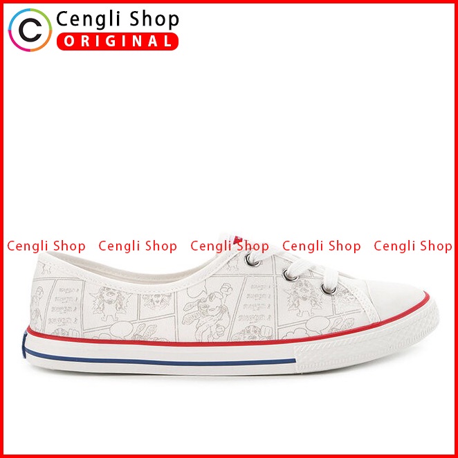 SEPATU SNEAKER HUSH PUPPIES WANITA ORIGINAL CASUAL BRANDED PUTIH HW20