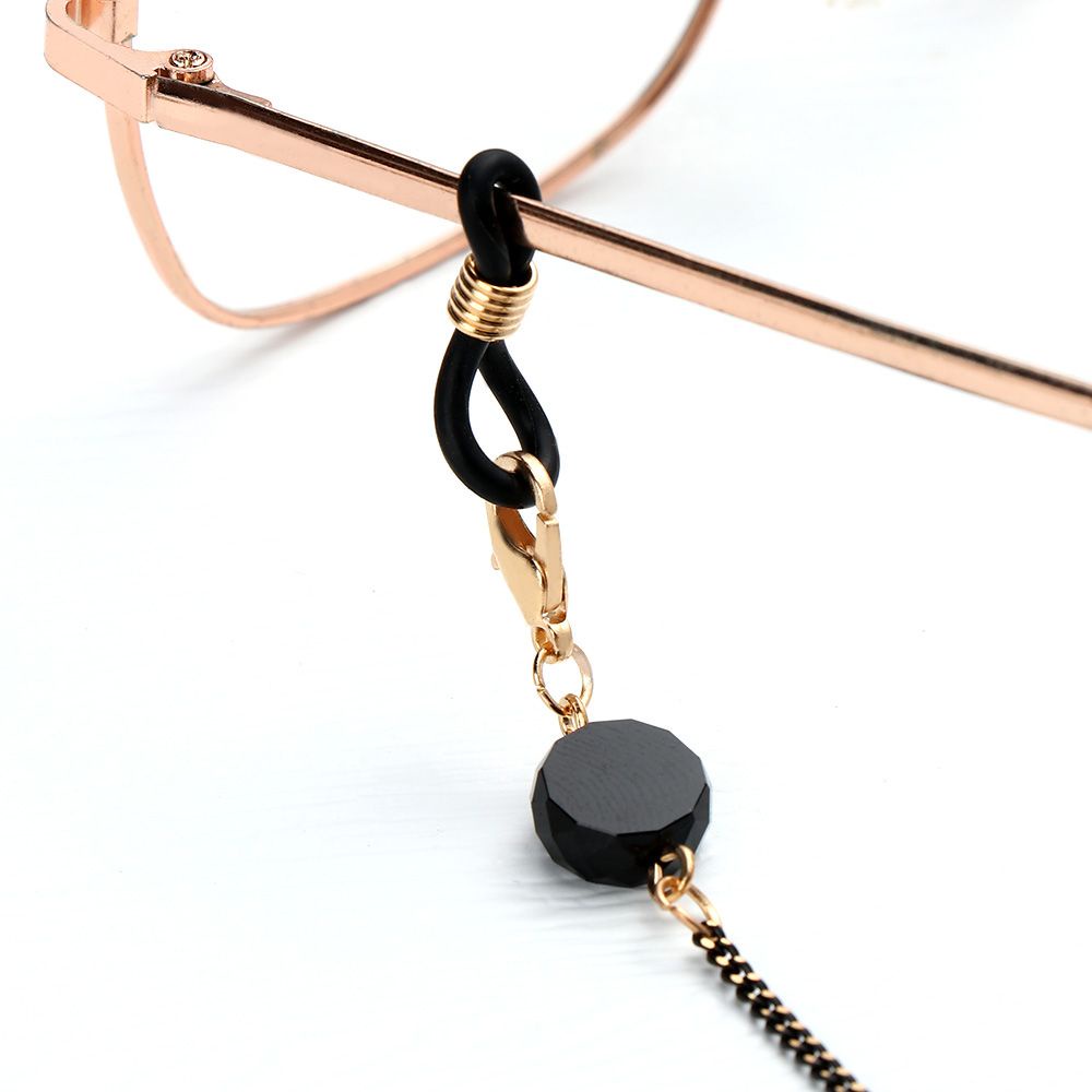 TOP Women Eyewear Neck Strap Retainer Eyeglasses Cord Holder Glasses Chain Anti-Lost Necklace Fashion Beaded Sunglasses Lanyard