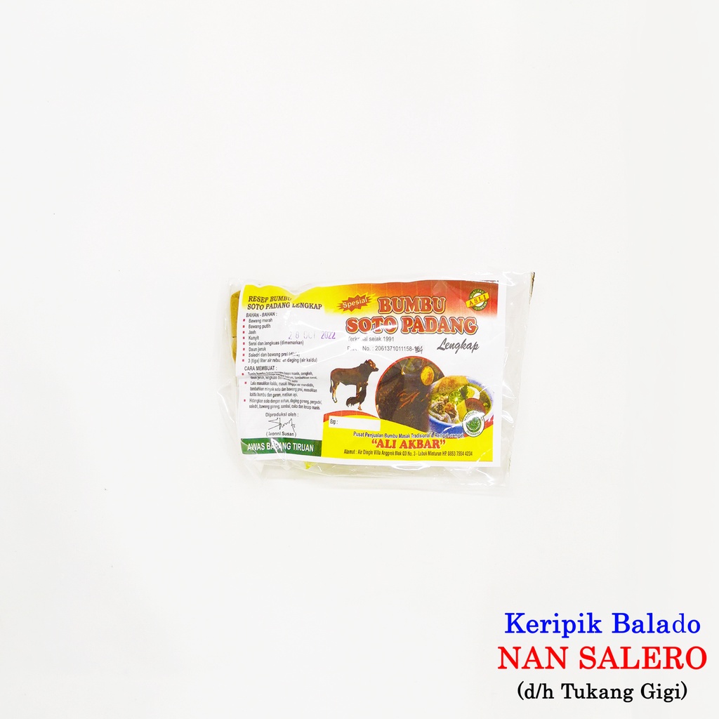 

Bumbu Soto Padang Ali Akbar