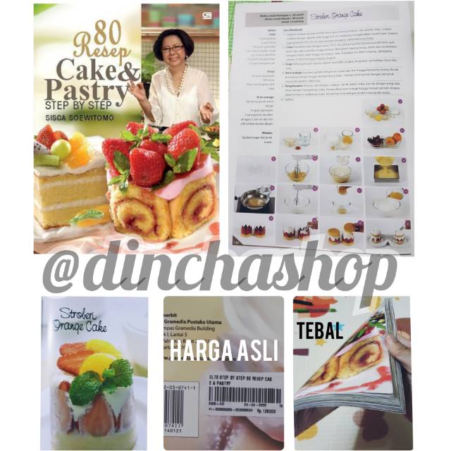 Buku resep 80 resep cake & pastry bu sisca soewitomo