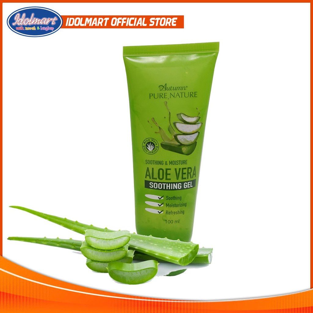 IDOLAKU  Autumn Soothing &amp; Moisture Aloe Vera Soothing Gel Tube 100