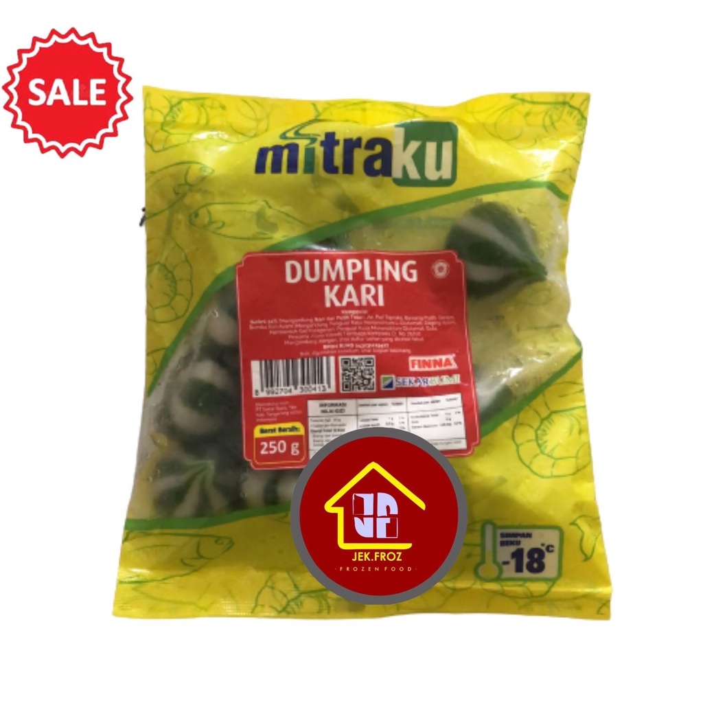 

dumpling ikan rasa kari ayam mitraku 250gr