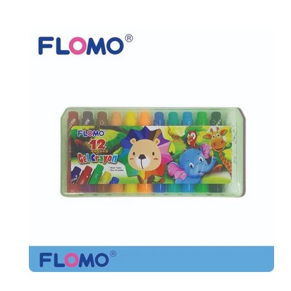 

Flomo Slick Gel Crayon 12 Warna - Super Smooth