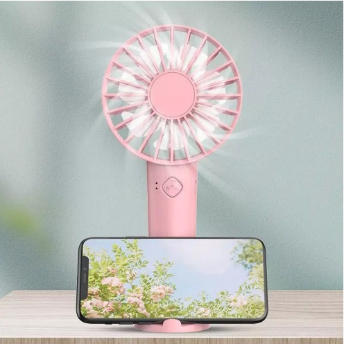 KIPAS ANGIN PORTABLE USB / MINI FAN USB / KIPAS ANGIN GENGGAM DENGAN DUDUKAN HP