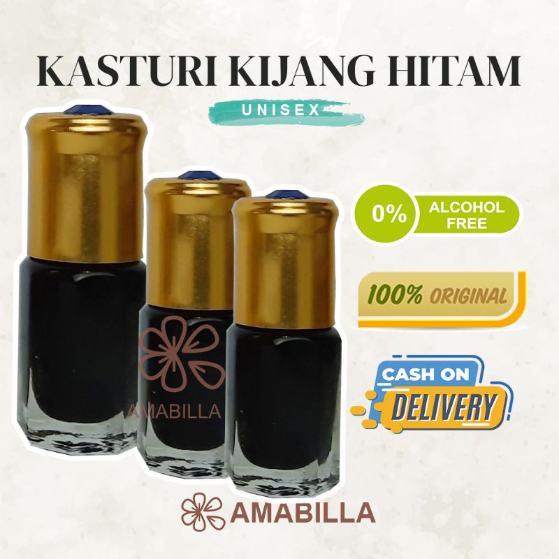 Parfum Aroma KASTURI KIJANG HITAM Original Non Alkohol 3ml 6ml 12ml Parfum Original Bibit Parfum Mur