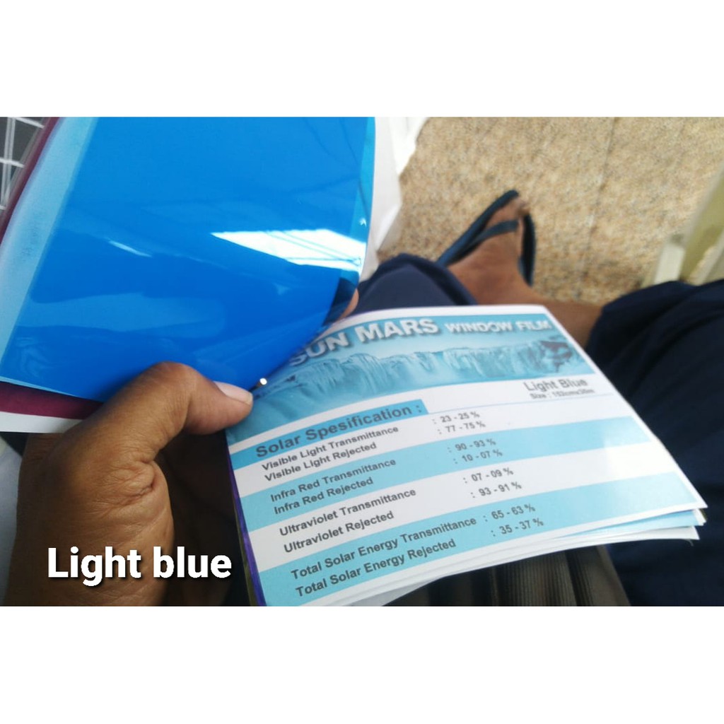 light blue kaca film sun mars fashion terbaru