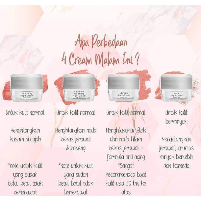 MS GLOW NIGHT CREAM ORIGINAL / NIGHT CREAM MS GLOW ORIGINAL BPOM / CREAM MALAM