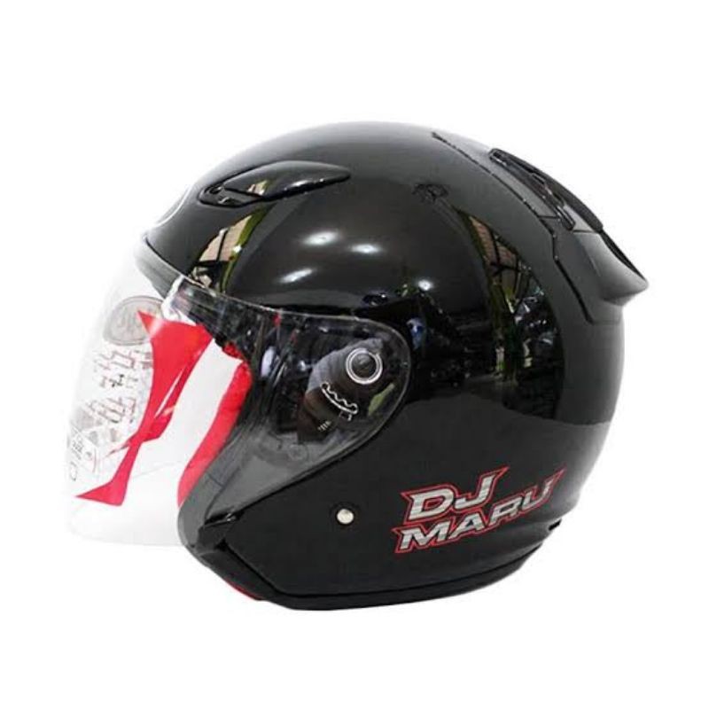 Jual Helm KYT DJMARU black helm kepala besar jumbo big size xxl xxxl  Indonesia|Shopee Indonesia