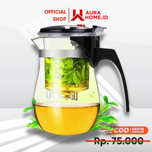Teko Pitcher Teh Chinese Teapot Maker 500ml / Teko Pitcher Kaca Plastik Kopi Teh Poci Cina China Chi