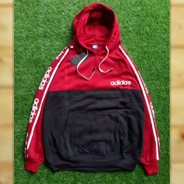 adidas sweater red white blue