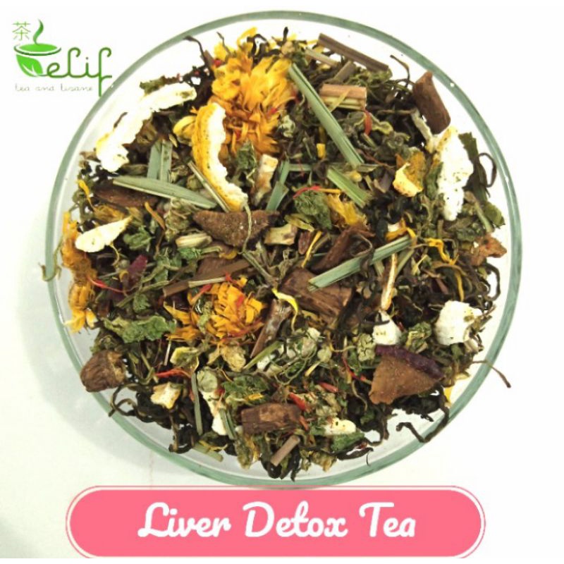 

ELIF TEA Liver Detox Tea : Dandelion root & leaf, Nettle, Lotus leaf, etc