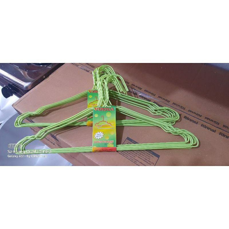 Gantungan Baju , Gantungan Baju kawat , Hanger Baju Laundry 10 pcs