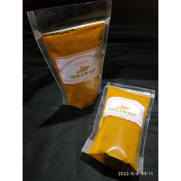 

Kunyit bubuk 200gram/kunir/empon-empon/murni tanpa tambahan