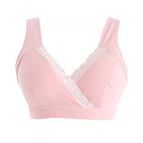 MOOIMOM B6886D Crossover Maternity &amp; Nursing Bra - Pink M