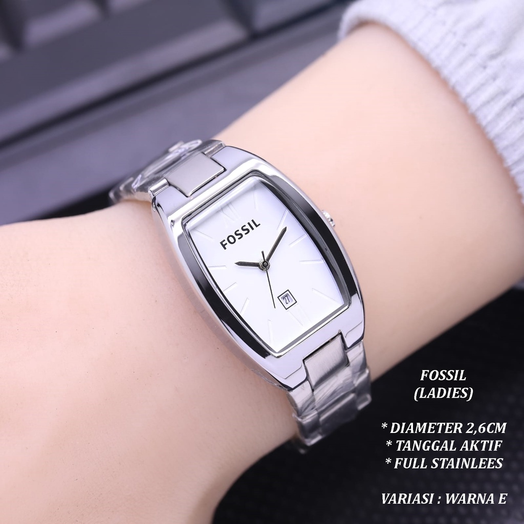 (BISA COD) JAM TANGAN WANITA FASHION RANTAI BODY OVAL TANGGAL AKTIF