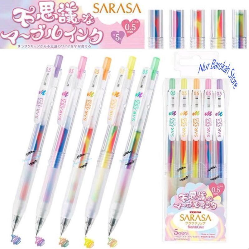 

Pen Zebra Sarasa Clip 0,5 mm Marble