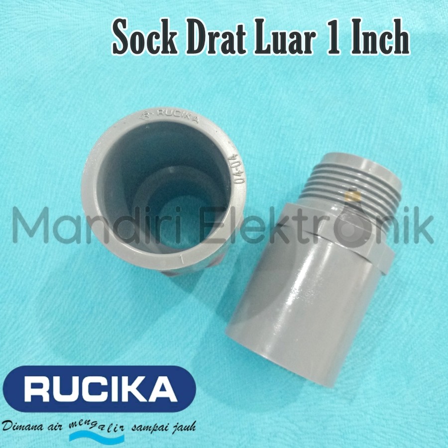 Pipa Sock Drat Luar 1 Inch Rucika