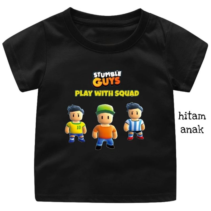 Baju Kaos Atasan Anak STUMBLE GUYS(play squid)Fashion Anak laki laki/perempuan