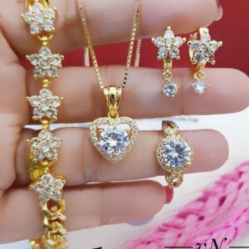 Xuping Set Perhiasan Lapis Emas 24k 1617n