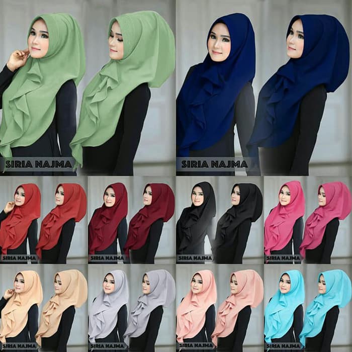 Jilbab safar cadar rit purdah dua lapis jetblack purdah sifon silky i.7895519.449403945