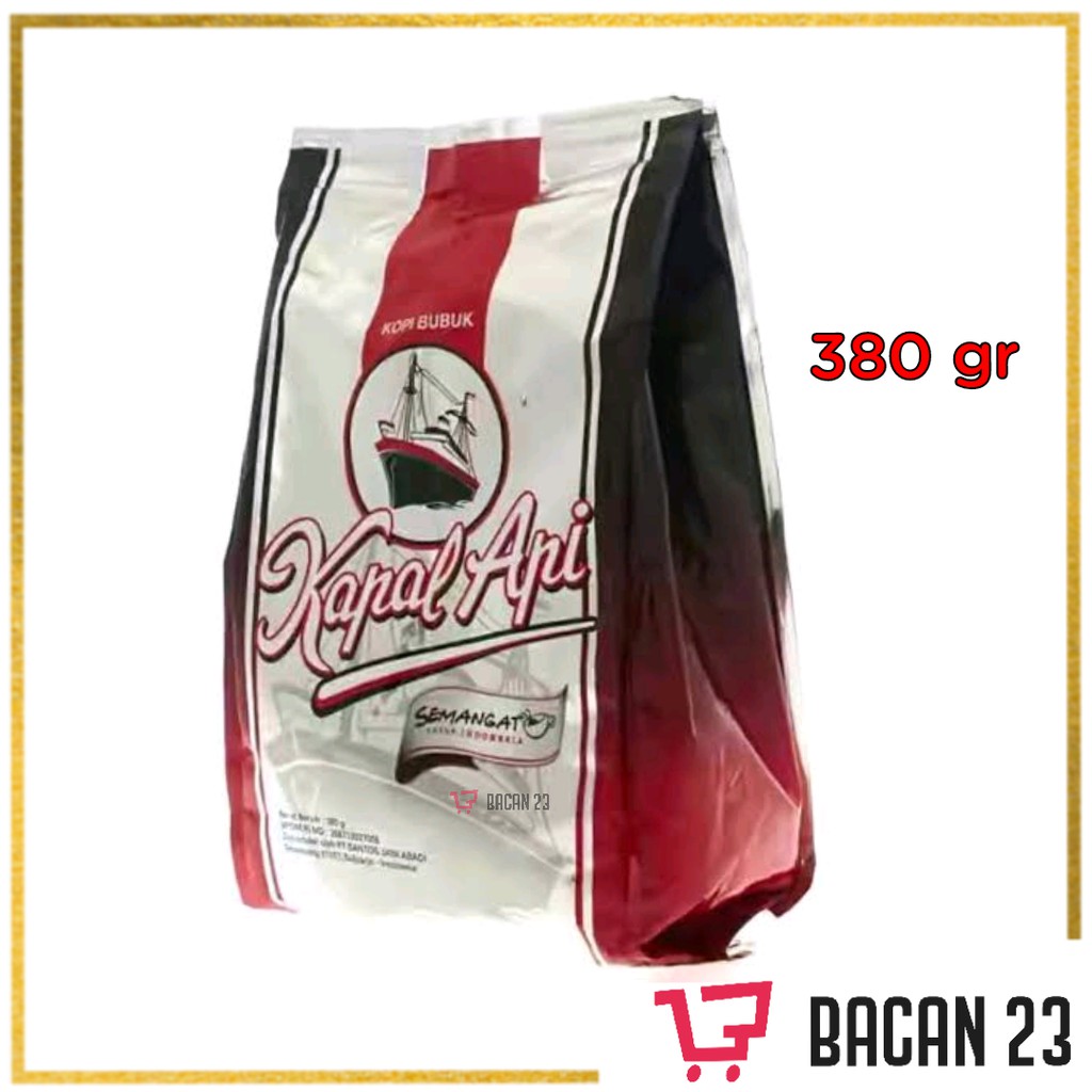 

Kapal Api Perak Kopi Bubuk (380gr) / Kopi Hitam Bubuk Kemasan / Bacan 23 - Bacan23