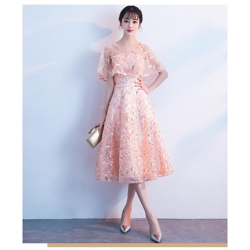 Gaun Pesta 1901004 Peach Party Dress Gown
