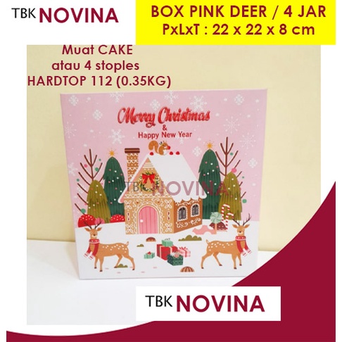 KOTAK KUE NATAL / BOX CAKE NATAL / BOX MERRY CHRISTMAS / KOTAK KUE TART CAKE