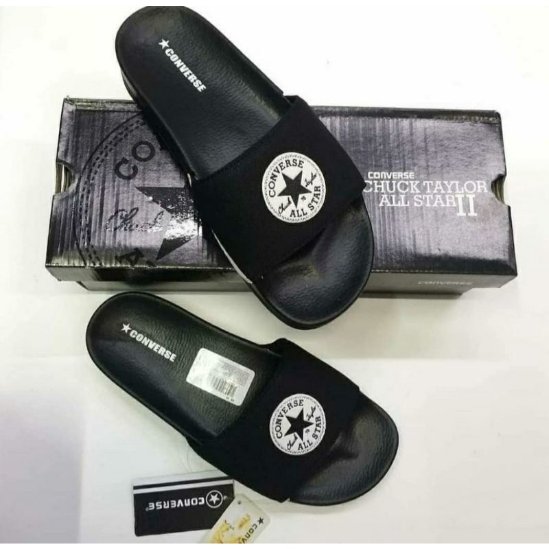 SENDAL CONVERSE BLACK . Original Indonesia