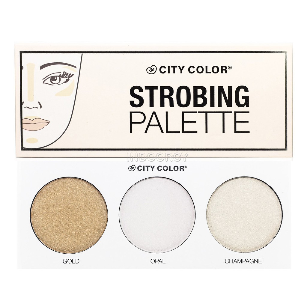 [Sale] City Color Strobing Palette - Highlighter Palette 100% Original by City Color USA