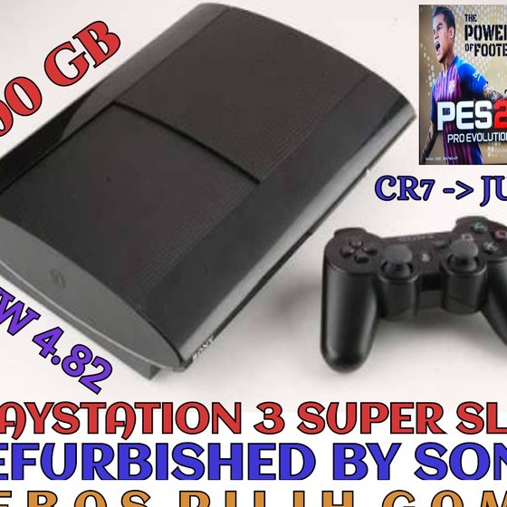 PS3 PS 3 SONY PLAYSTATION 3 SUPER SLIM 500 GB OFW REFURBISH + REQ GAME - Putih