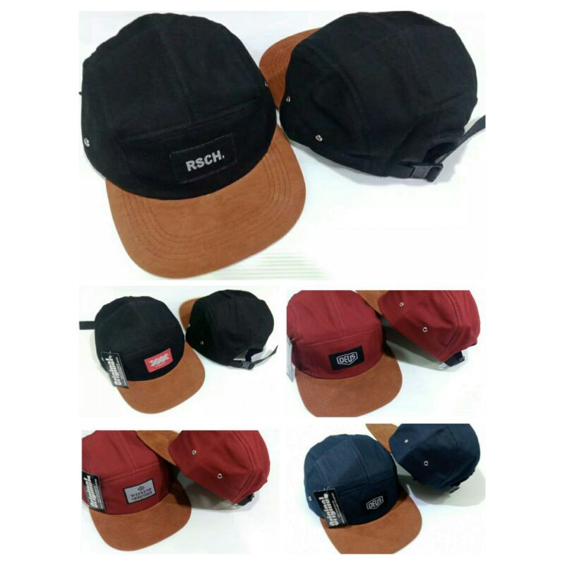 Topi 5 panel / topi distro / Topi pria 5 panel