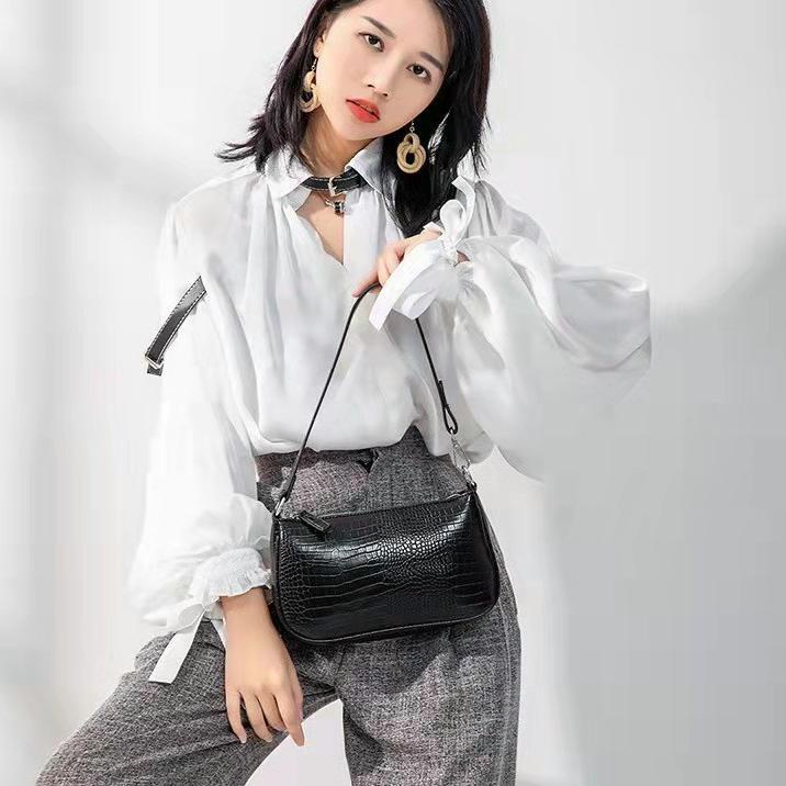 Gratis Ongkir|ATR-288|LR059|{PROMO} Shoulder Bag/Tas Tote Mini Zara Croco/Tas Murah