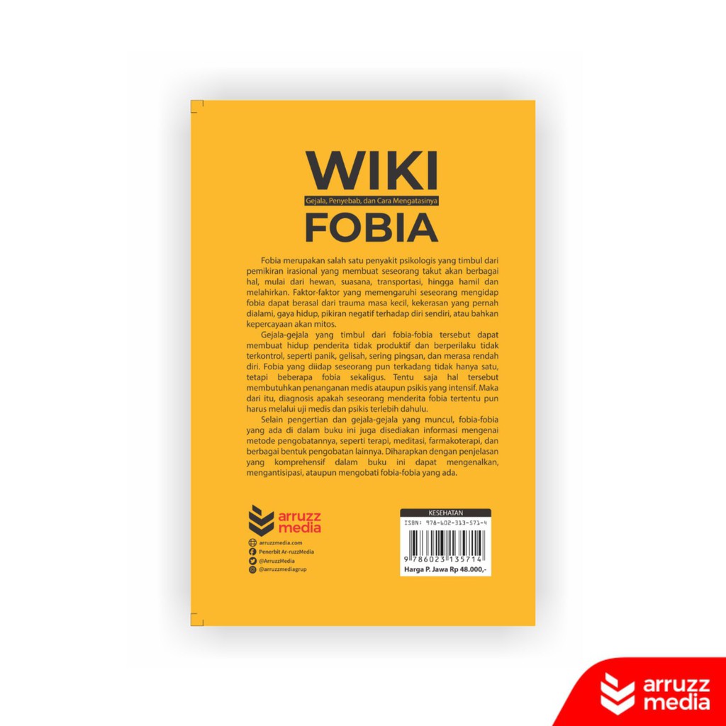 Buku Wiki Fobia Gejala Penyebab Dan Cara Mengatasinya Shopee Indonesia