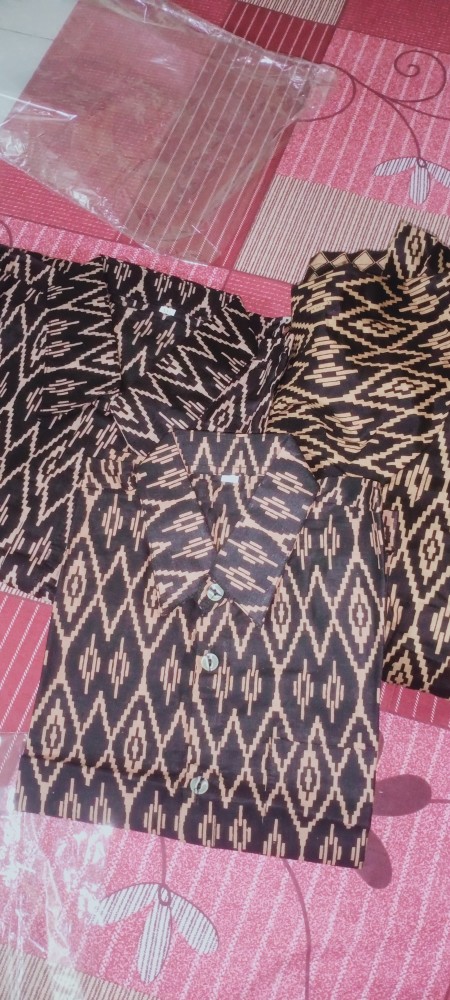 Gamis Batik Jazzy 2801 Cardi Lawasan Coklat // Jumbo Xxl Ld 120 Adnan