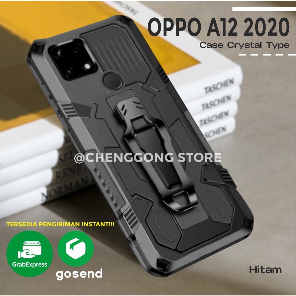 Case Robot I Crystal Oppo A12 2020 Kickstand Standing Robot