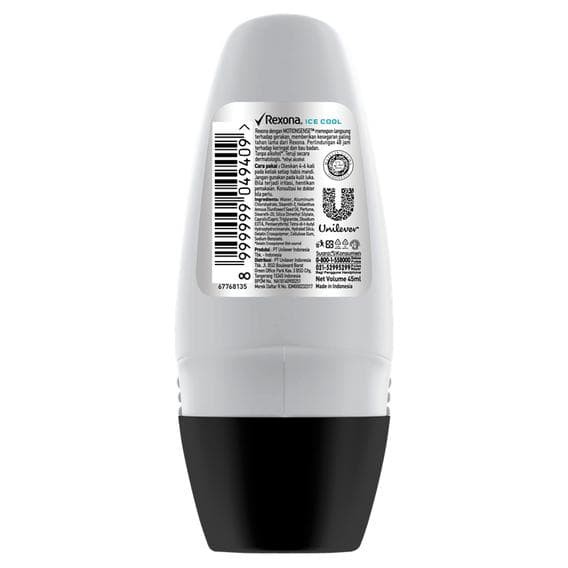 Rexona Men Deodorant Deo Pria Roll On Ice Cool 45ml Anti Bakteri