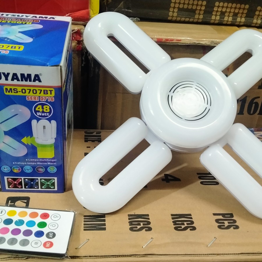 arangunik2021-Bohlam Music Mitsuyama Lampu Baling Bluetooth MS 0707 BT Seri 0716