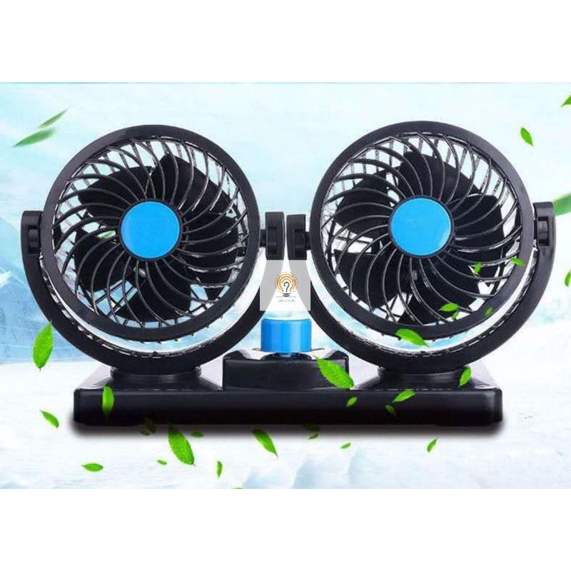 Kipas mobil Ganda  Double Fan Dan Single Fan Car Port 24V /12V /5V USB