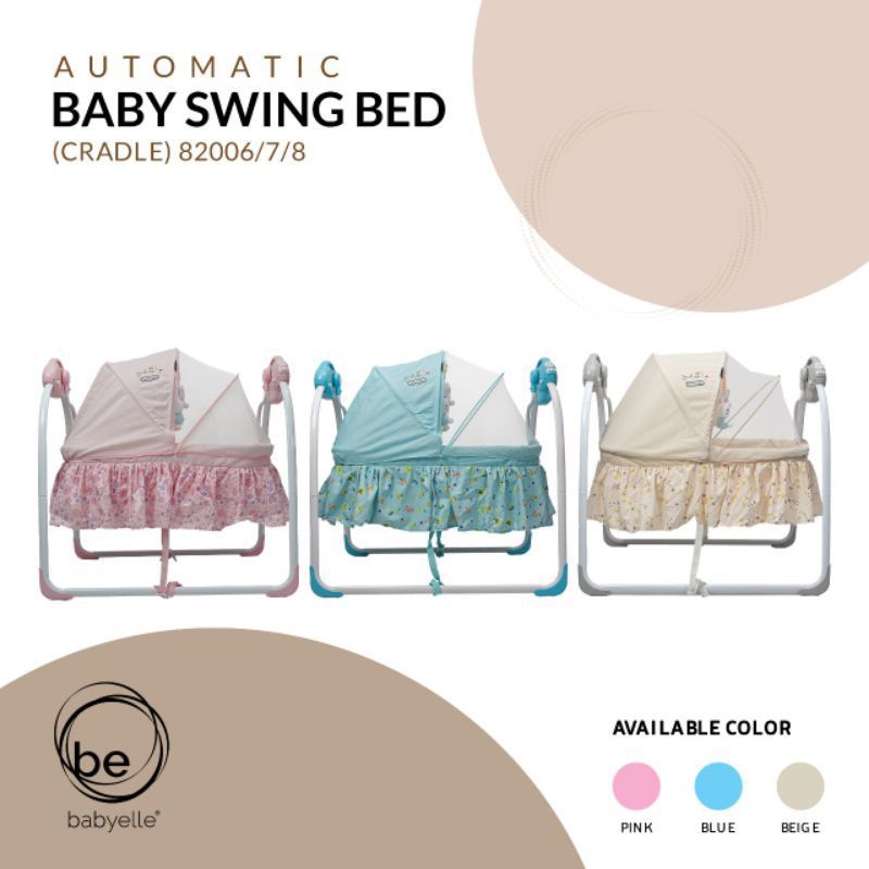 Jual BABYELLE AUTOMATIC BABY SWING BED CRADLE 82006 RANJANG AYUNAN