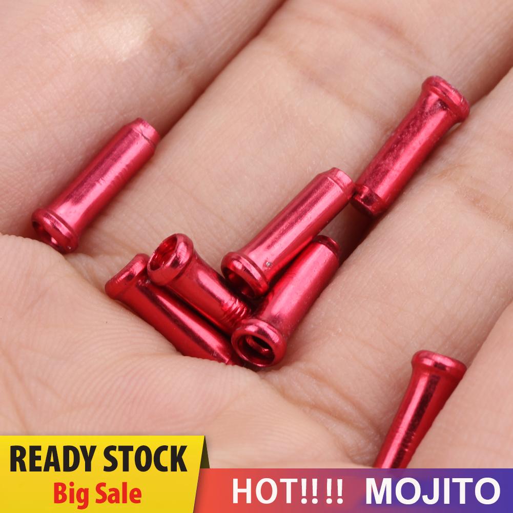 MOJITO 50pcs Aluminum Bike Bicycle Brake Shifter Inner Cable Tips Wire End Cap