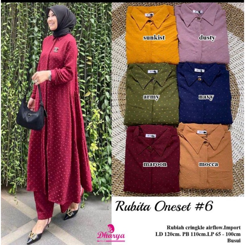 Rubita OneSet( Maroon)