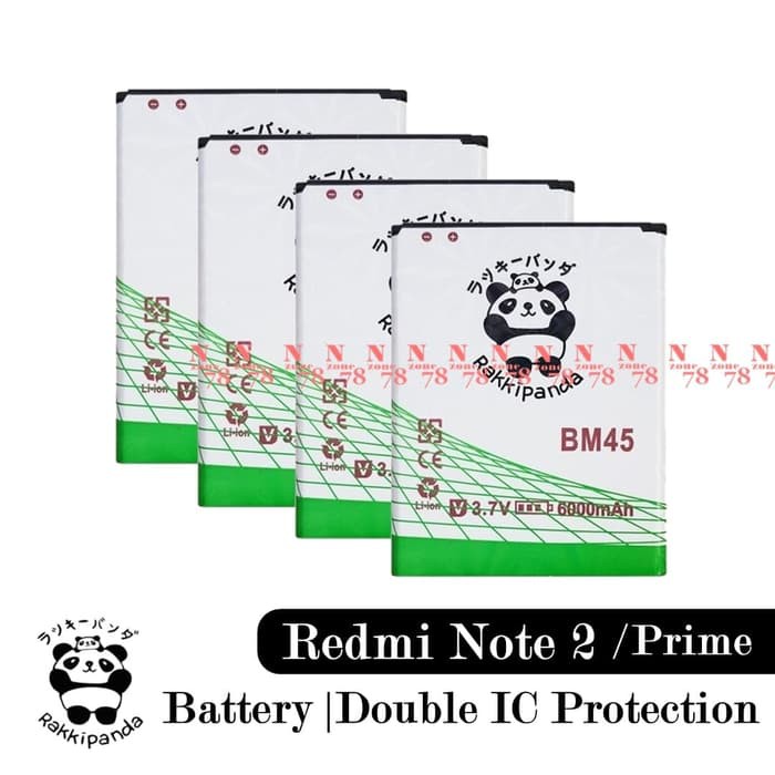 BATERAI XIAOMI REDMI NOTE 2 BM45 BM-45 RAKKIPANDA DOUBLE POWER SA4