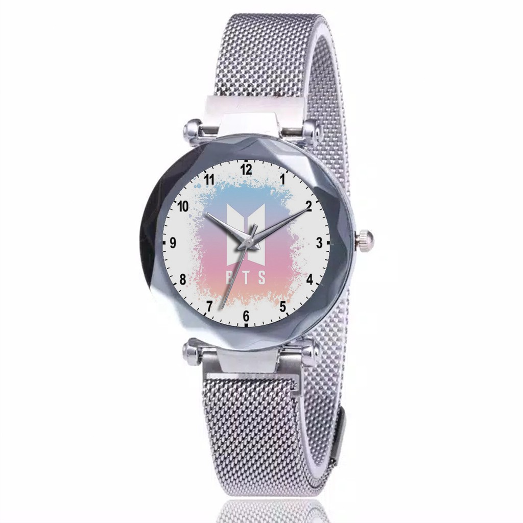 Jam Tangan Wanita Custom - KPOP BTS Free Box &amp; Batre Cadangan 6