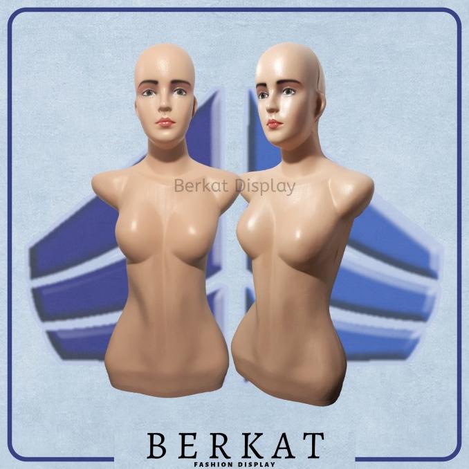 Manekin Badan Kepala Wanita Cewek Dewasa Patung Baju Display Murah Banget