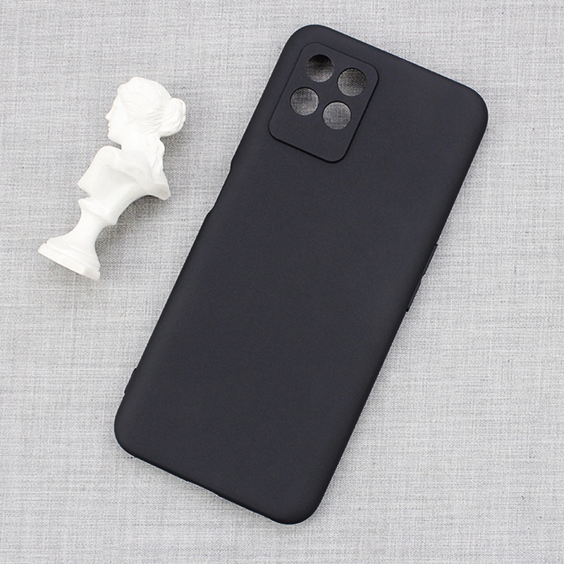 P / B-- Realme 8i Case Black Matte Camera Protection Case Casing Hp Realme 8i