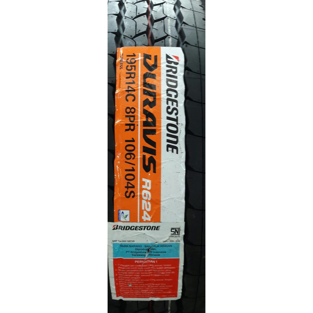 Ban Bridgestone 195 R14 Duravis Hiace Elf