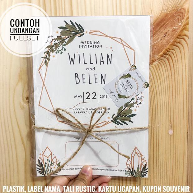 25+ Inspirasi Keren Contoh Undangan Pernikahan Tema Rustic