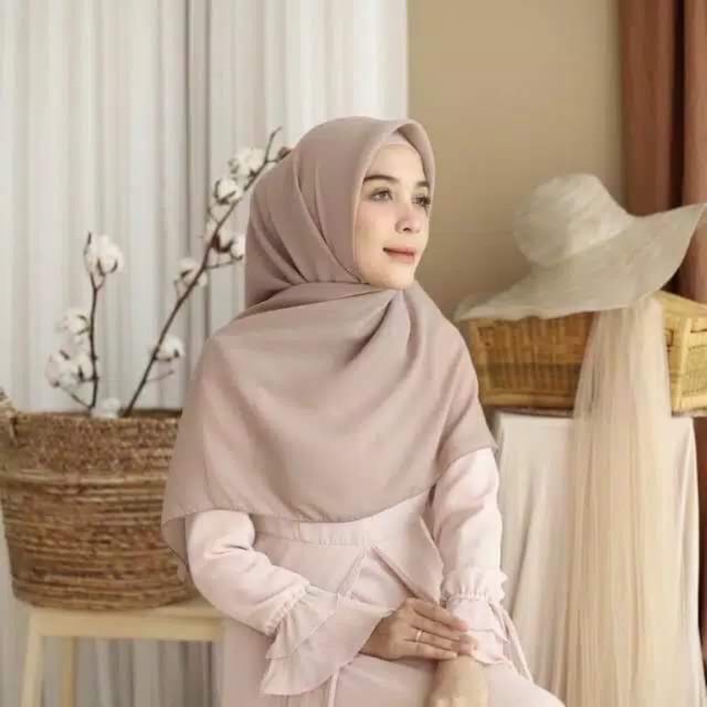 JILBAB SEGI EMPAT BELLA SQUARE POLYCOTTON/POTTON
