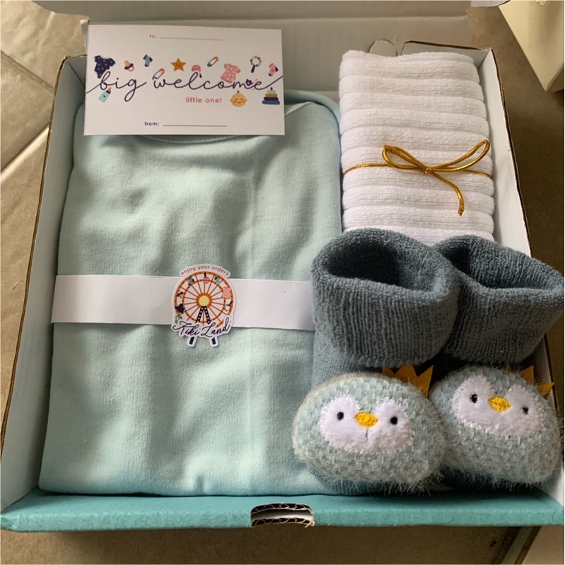 TERMURAH!Hampers parsel kado lahiran PREMIUM IMPORT murah newborn baby gift set baby gift box set pakaian bayi parsel kado lahiran perempun laki laki hadiah kelahiran bayi terlaris baju bayi murah kaos kaki bayi 3D import parsel lahiran bayi lengkap-Set 9